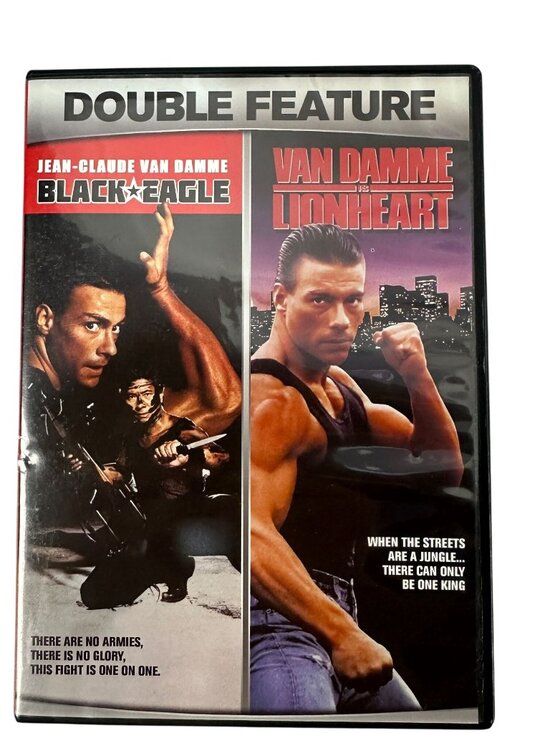 Jean Claude Van Damme Double Feature Black Eagle Lionheart DVD Action Movies R - Picture 1 of 6
